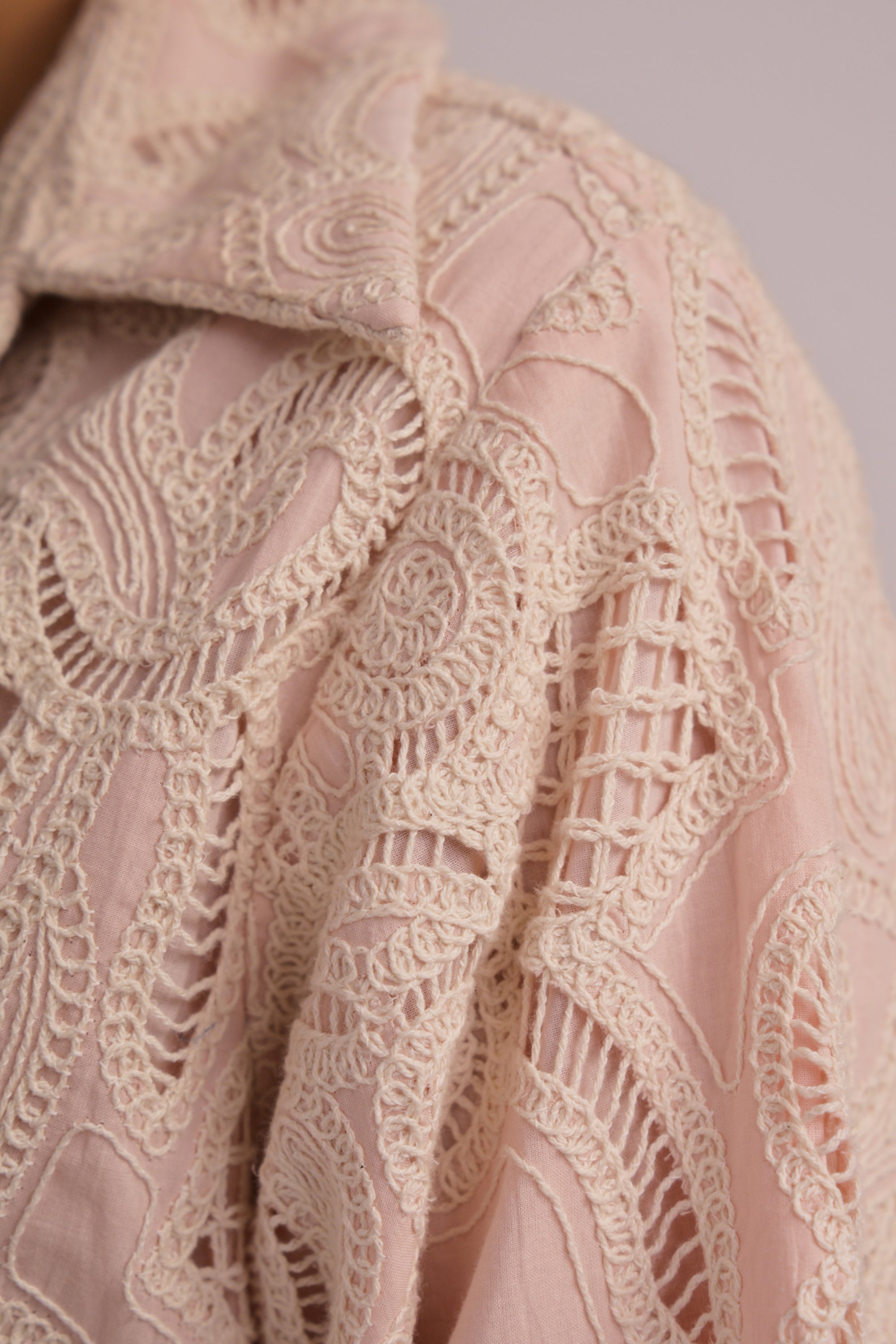 Blush Grace Embroidered Midi Dress