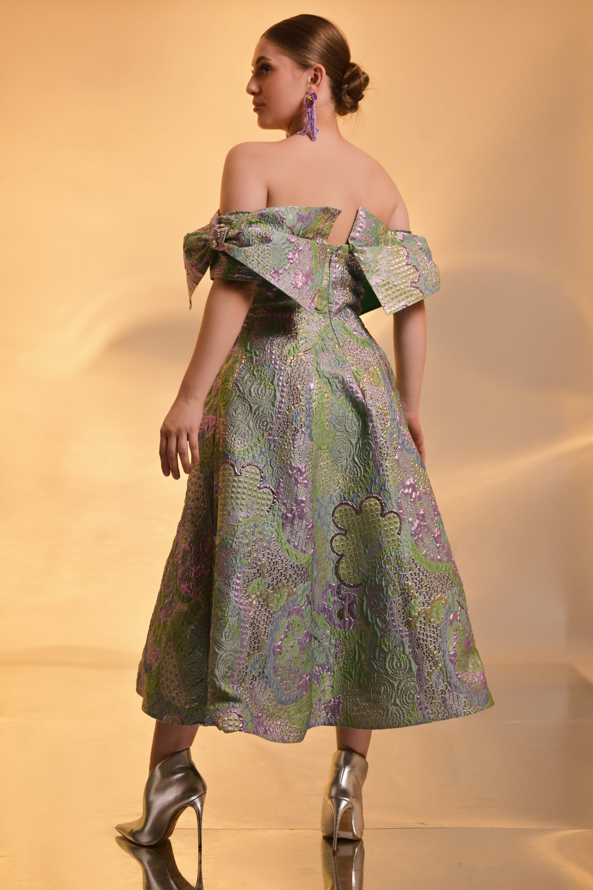 Enchanted Glow Off-Shoulder Dress